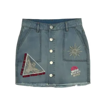 ONIARAI Denim Short Skirts Women's Denim Blue