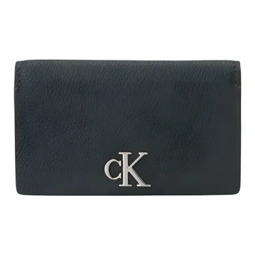CALVIN KLEIN Cow Leather Handheld con Women's Dark Green