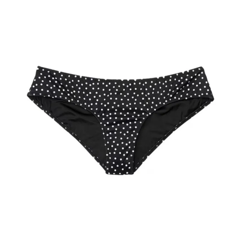 Victoria's Secret Swimming Shorts Women's Black Polka Dot-0