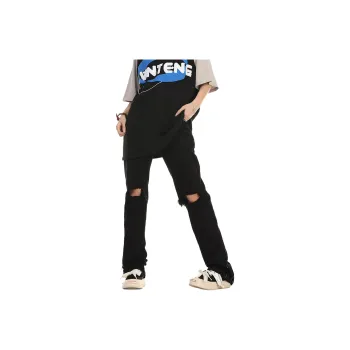 SOCKKEY Jeans Unisex Black