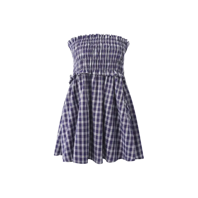Peaches Peaches Casual Long Skirt Women's Blue-0