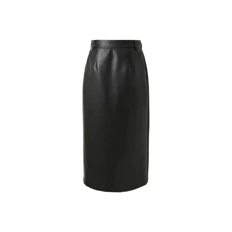 3COLOUR Casual Long Skirt Women's Classic Black-0