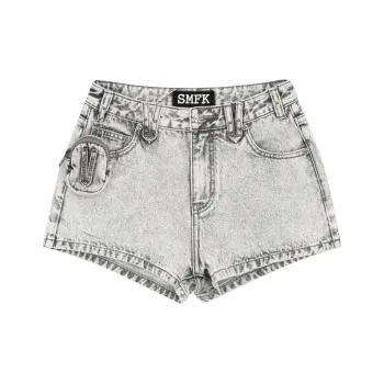 SMFK Denim Shorts Women's Dusty Gray