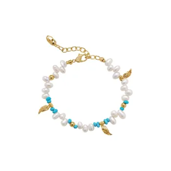 Amber Lollipop Flying Feather Series Pearl Bracelets Women's