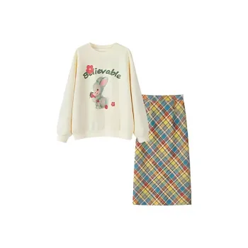 Lookinto Two Piece Skirt Sets Women's