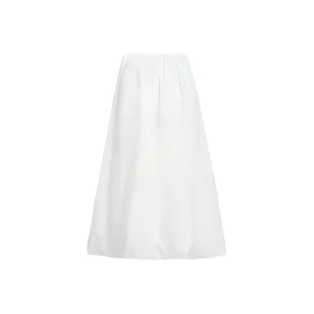ZAZN Casual Long Skirt Women's White