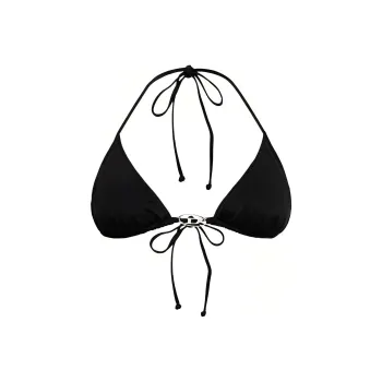DIESEL Sees T Dnm Logo Plaque Bikini Top
