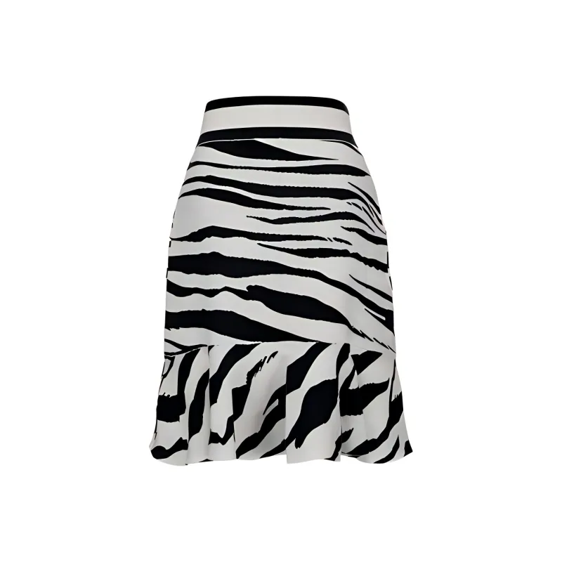 PINKO Casual Short Skirts Women's White Black-1