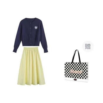 STARFEI Skirt Set Women's Yellow