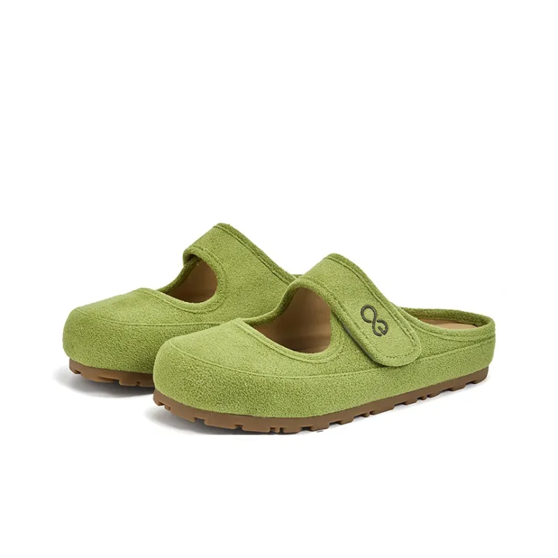 LINGPAO Rubber Sole Stitching Slip Resistant Closed Toe Slippers Women's-2