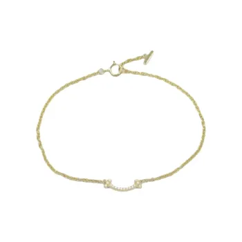 TIFFANY & CO. 10's T Smile Diamond Bracelet