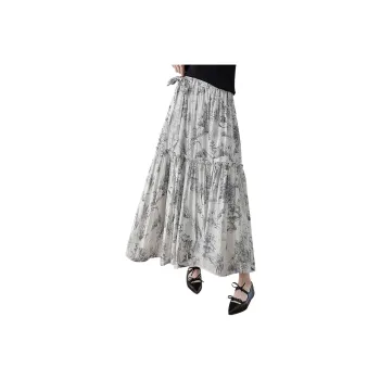 Cypress House Casual Long Skirt Women's Ink Wash Painting