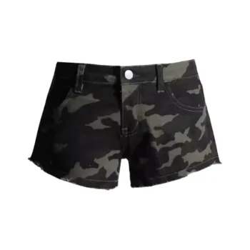 ZNZX Denim Shorts Women's Army Green
