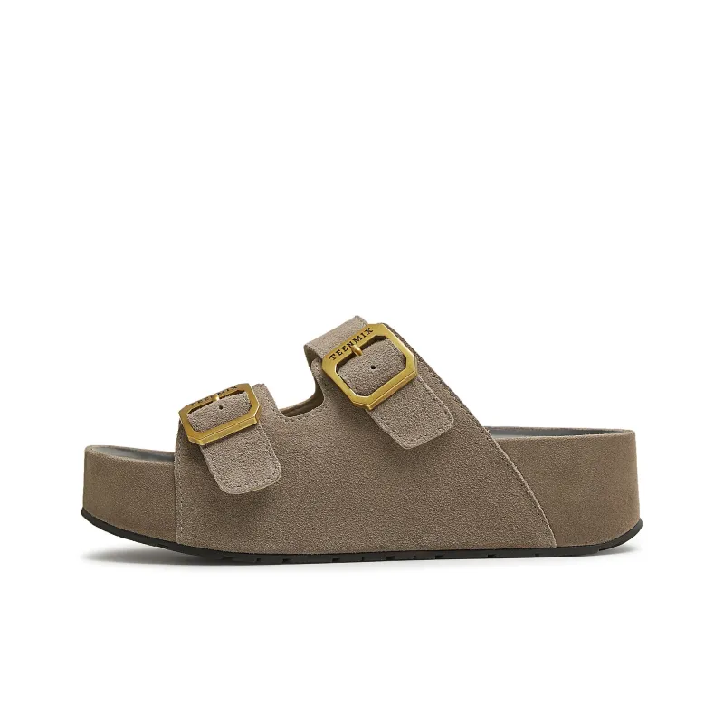 Teenmix Rubber Sole Slip Resistant Abrasion Resistant Cushioning Slide Slippers Women's-5
