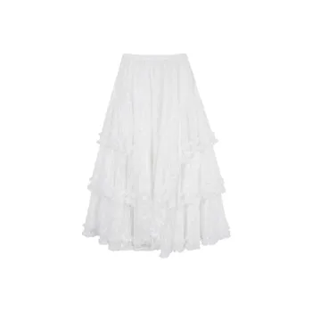 YGPRW Casual Long Skirts Women's White