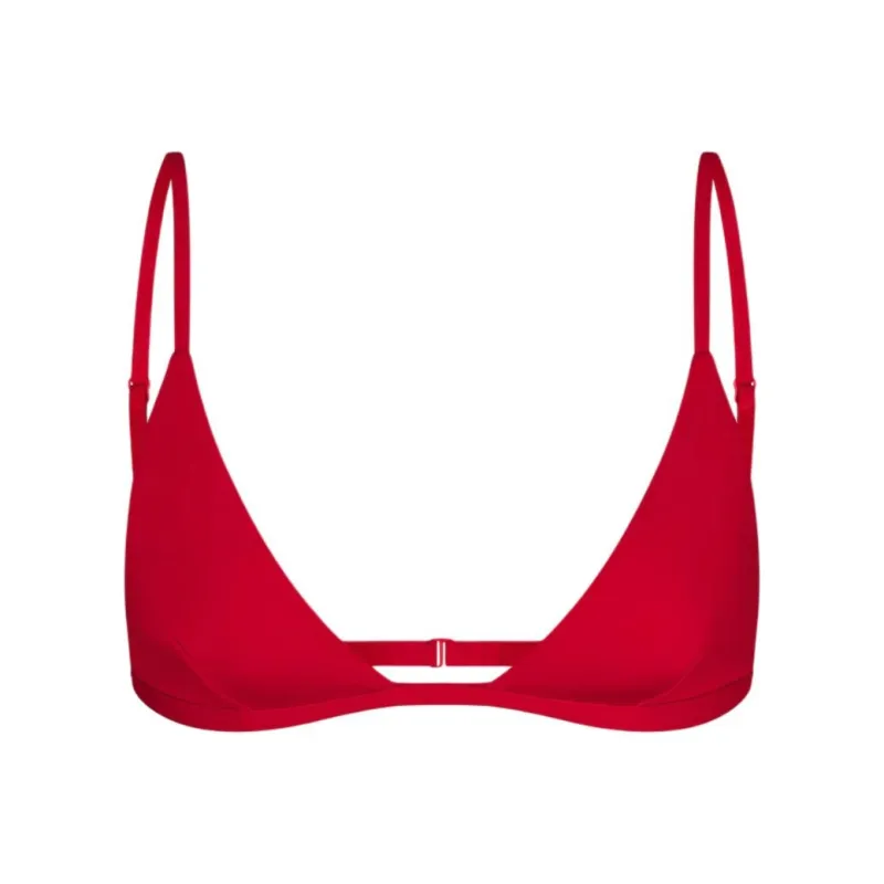 Khy SS24 DROP 008 Classic Triangle Bikini Top Bikini Women's Cherry Pink-0