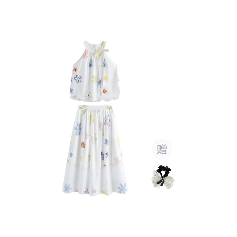TUSHIFEI Two Piece Skirt Sets Women's-0