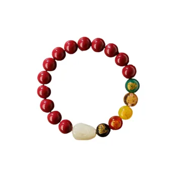 ZHIZUO Natural Cinnabar Bracelets Unisex