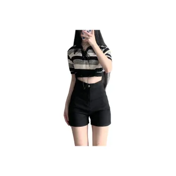 Shuhao Bai Denim Shorts Women's Black