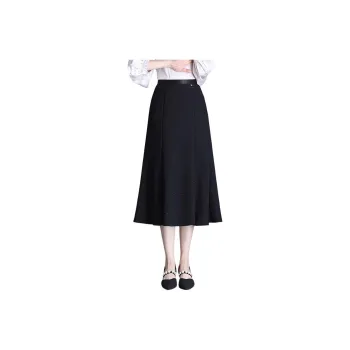La Chapelle Casual Long Skirt Women's Black