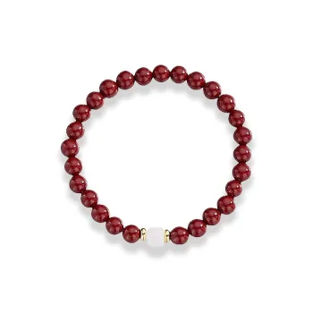 GIRATI Reconstructed Cinnabar Jade Bracelets Women's