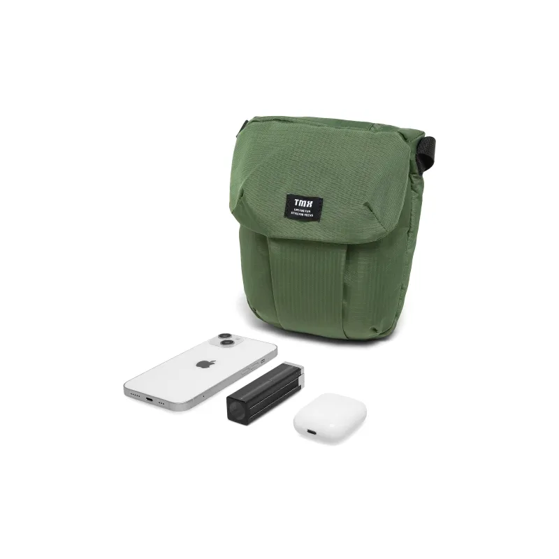 Teenmix Fabric Shoulder Bag Trumpets Unisex Green-4
