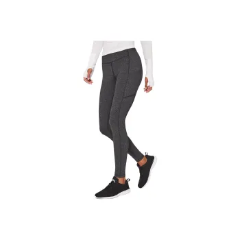 Lululemon Speed Up Plux Variegated Knit Athletic Trousers Women's Gray Black