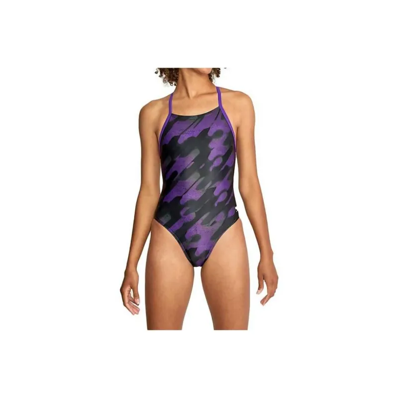 Speedo Natural Wonder Crossback One Piece Red One piece Swimsuit Women's-3