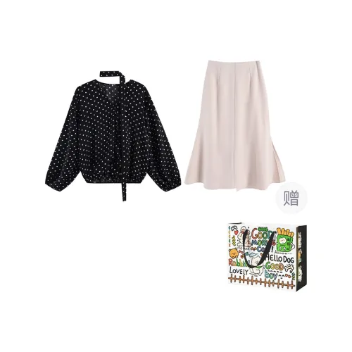 Dippanis Two Piece Skirt Sets Women's
