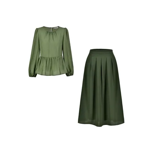 DIFFIE RIEGER Skirt Set Women's Green