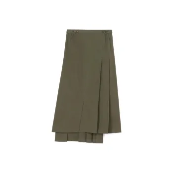 Yohji Yamamoto Casual Long Skirts Women's Khaki