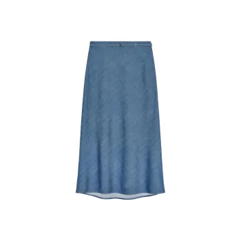 ZARA Casual Long Skirts Women's Blue