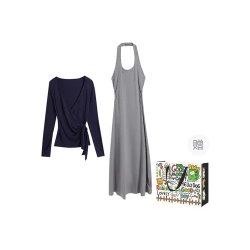 ZVJH Two Piece Skirt Sets Women's