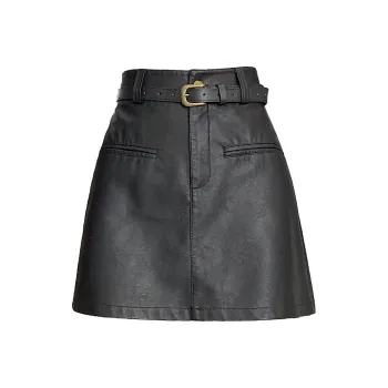 MM Leather Short Skirts Women's
