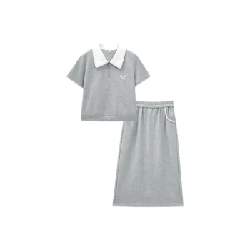 Love To Serve Skirt Set Women's Gray