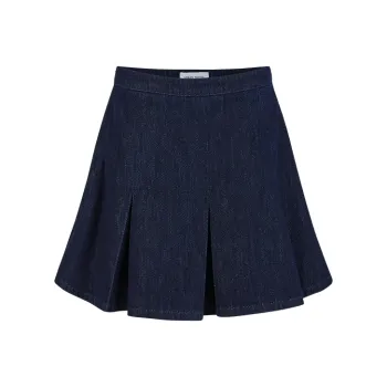 URBAN REVIVO Denim Short Skirts Women's Blue