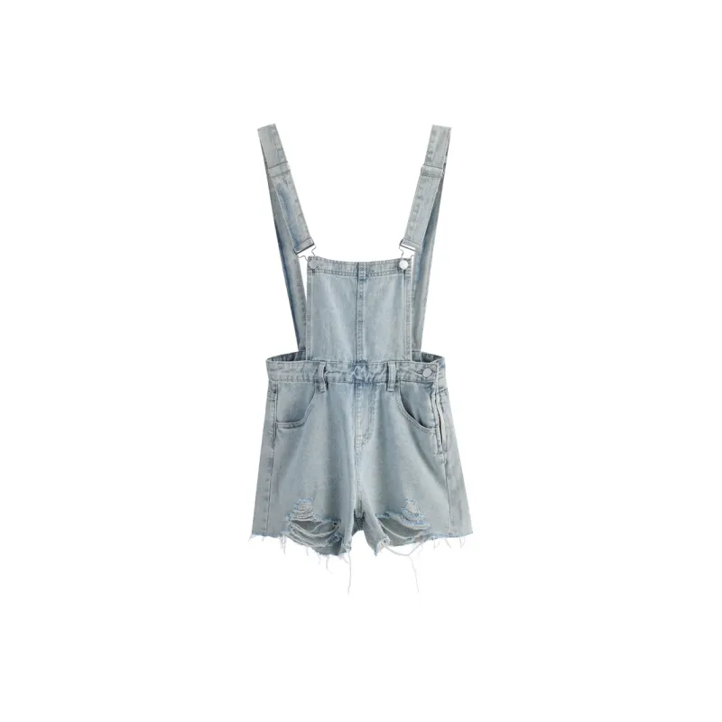 Wen Shan Denim Shorts Women's Light Blue-0