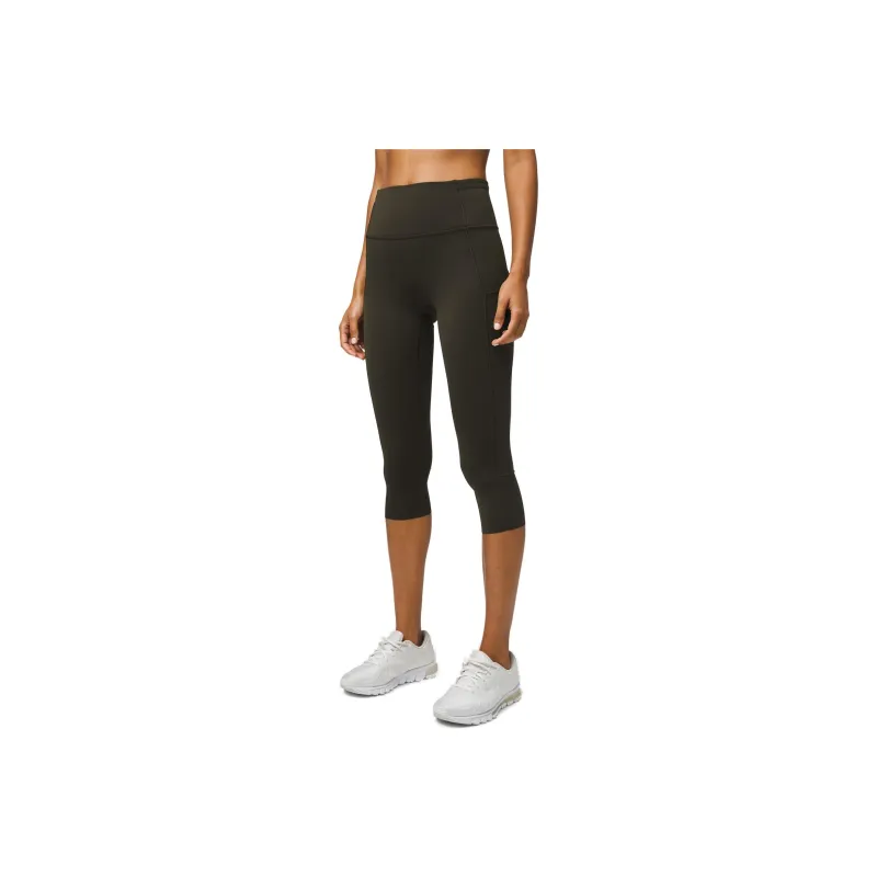 Lululemon Fast And Free Athletic Trousers Women's Dark Olive Green-0
