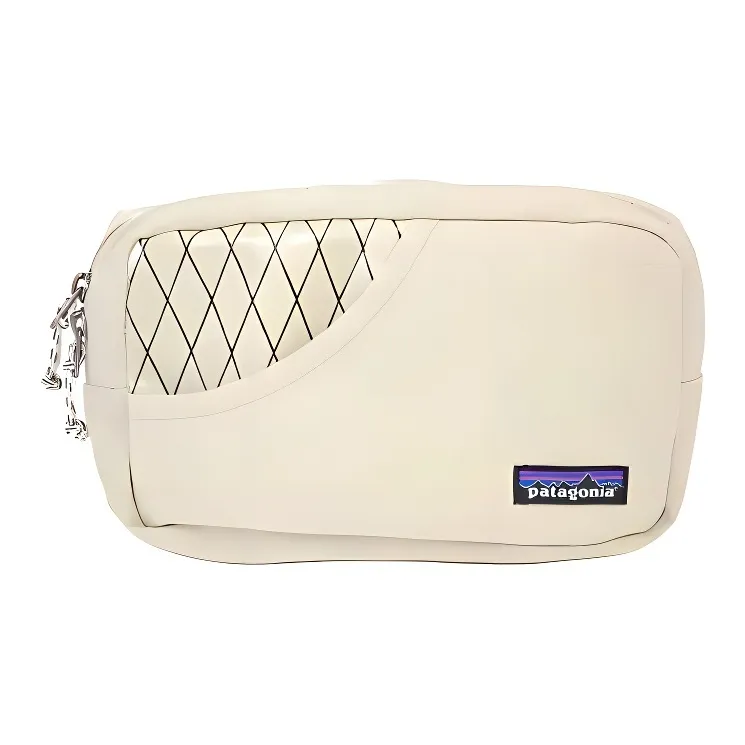 Patagonia Stand Up Cotton One Shoulder Crossbody Fanny Pack Unisex White-0