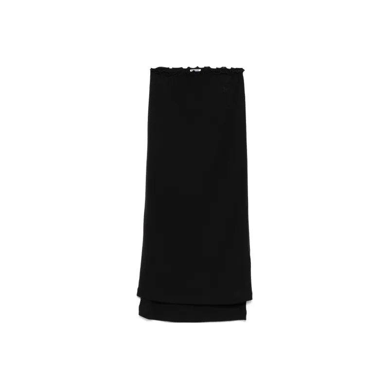 JIL SANDER Layered Midi Skirt-0