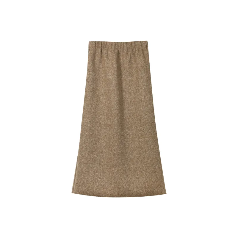 MISHOW Casual Long Skirt Women's Khaki-0