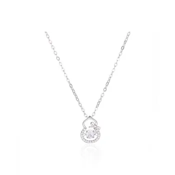 Regalrose 925 Sterling Silver Necklaces Women's Silver