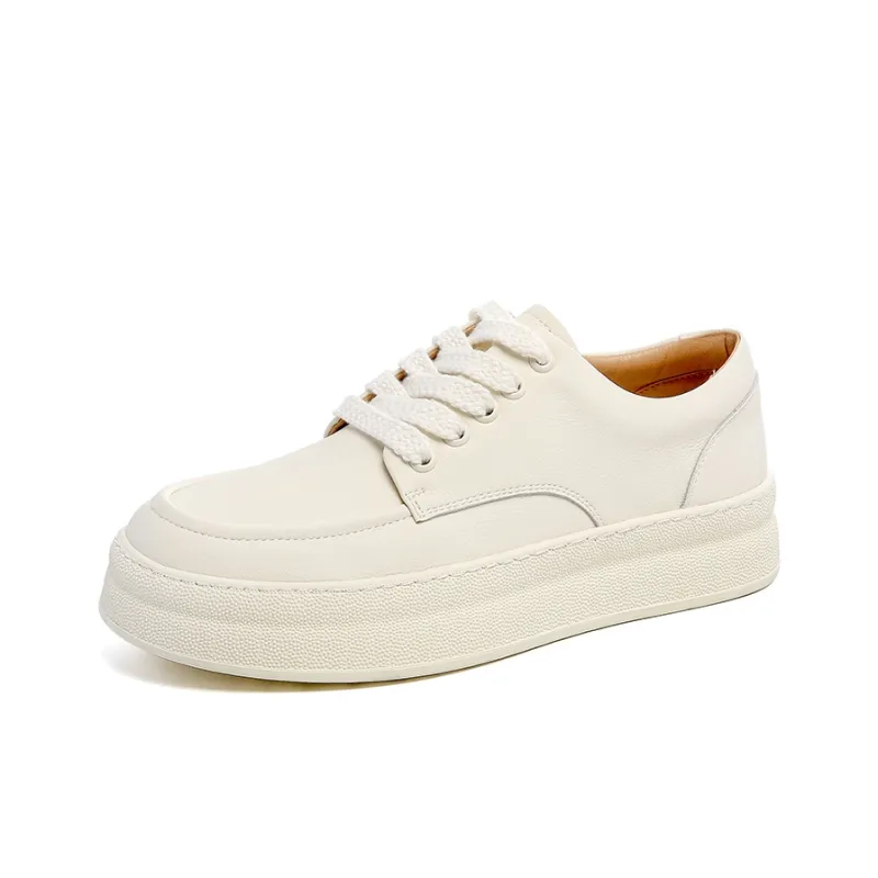 JOSINY Low Top Skateboard Shoes Men's Beige-1