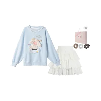 SNBL Skirt Set Women's Sweatshirt+Skirt