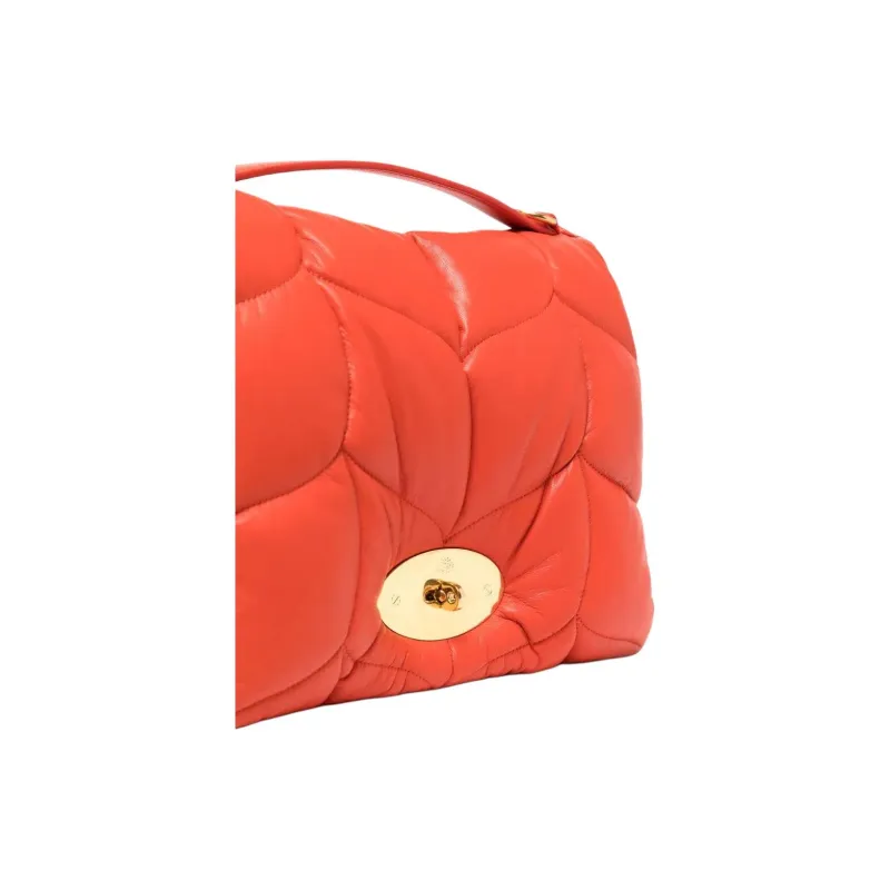 Mulberry Leather One Shoulder Handbag Women's Orange-2