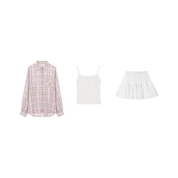 Udon House Skirt Set Women's Pink