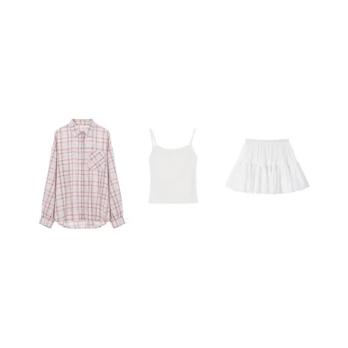 Udon House Skirt Set Women's Pink