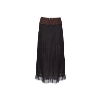 Maison Margiela Midi Skirt Black/Brown