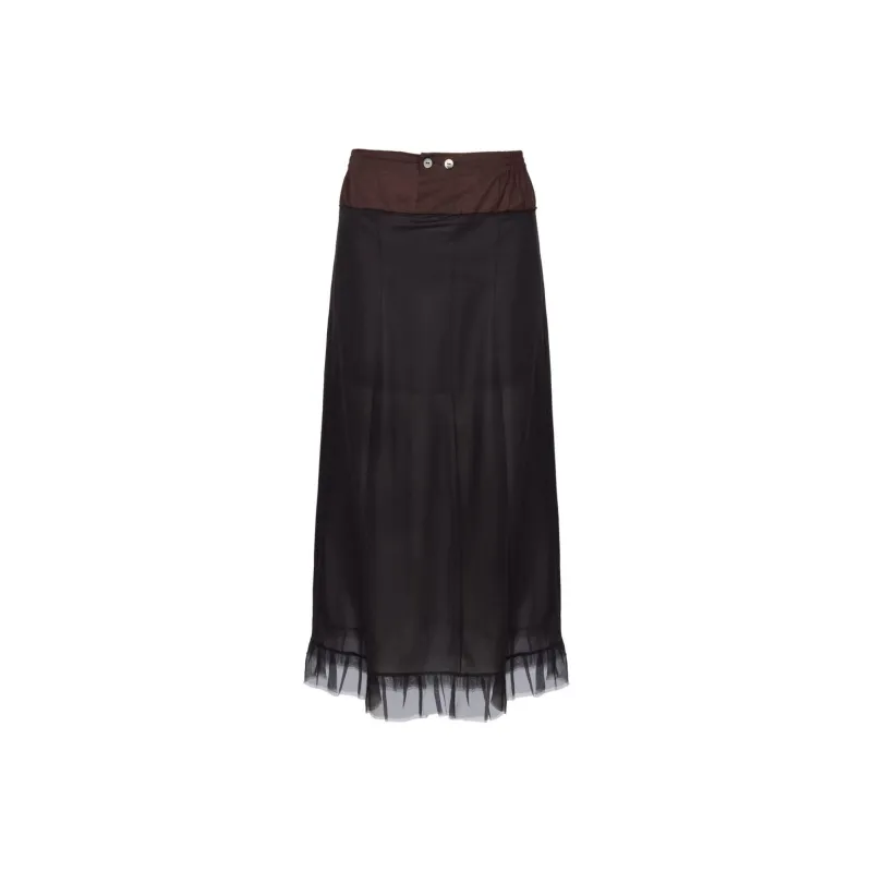 Maison Margiela Midi Skirt Black/Brown-0