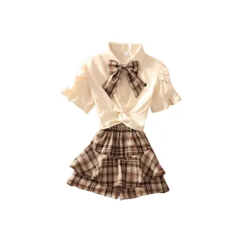 ARIADNAW STUDIO Skirt Set Women's White+Coffee